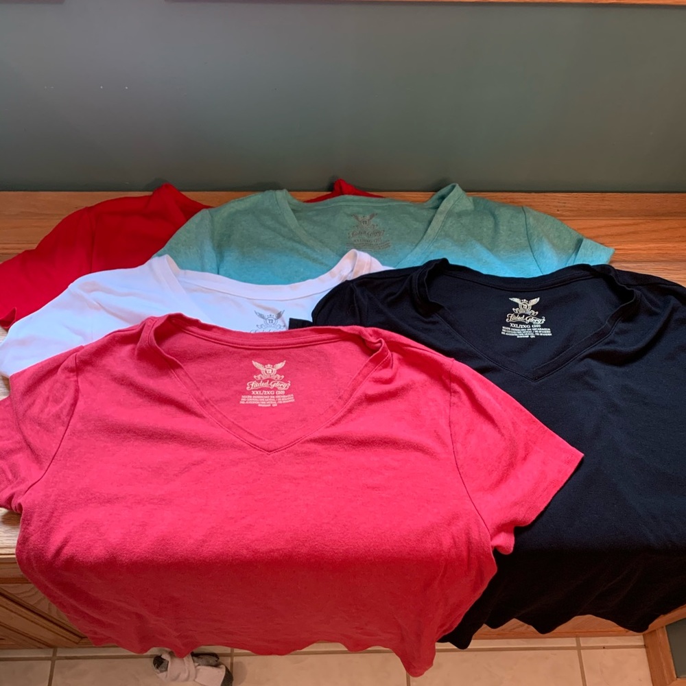 V neck shirts